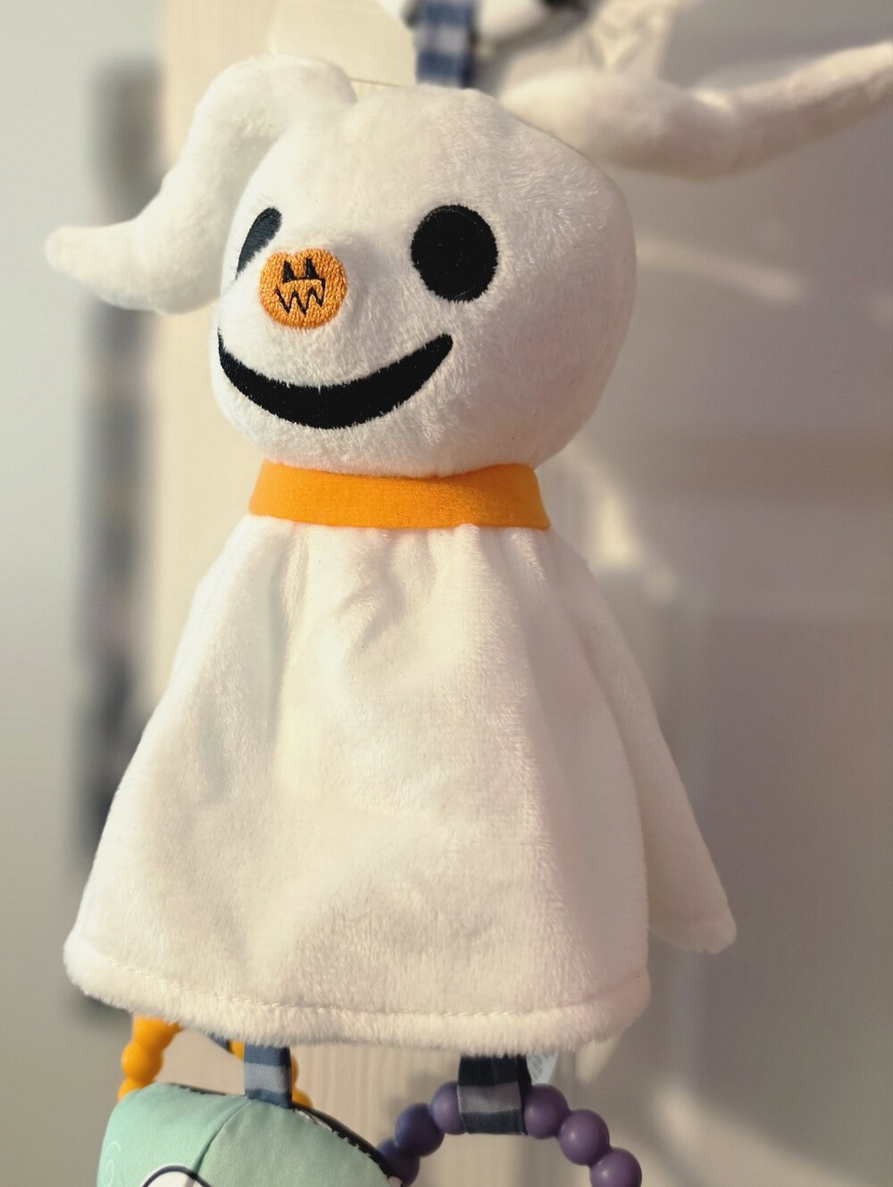 Zero Baby Rattle Nightmare Before Christmas Baby Toy NMBC Activity Toy NWT